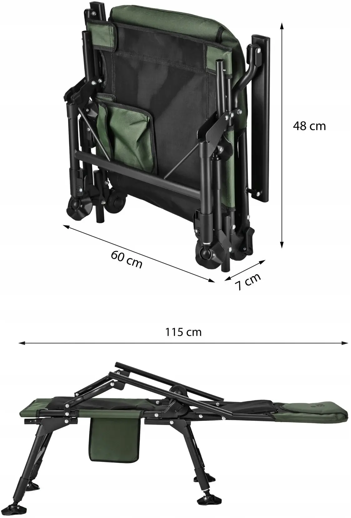 Scaun pliabil Nils Camp NC2703 (Green/Black) - 15