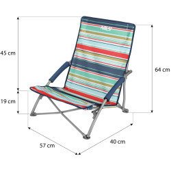 Scaun pliabil Nils Camp NC3035 (Blue/Red) Thumb