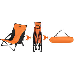 Scaun pliabil Nils Camp NC3035 (Orange/Black) Thumb
