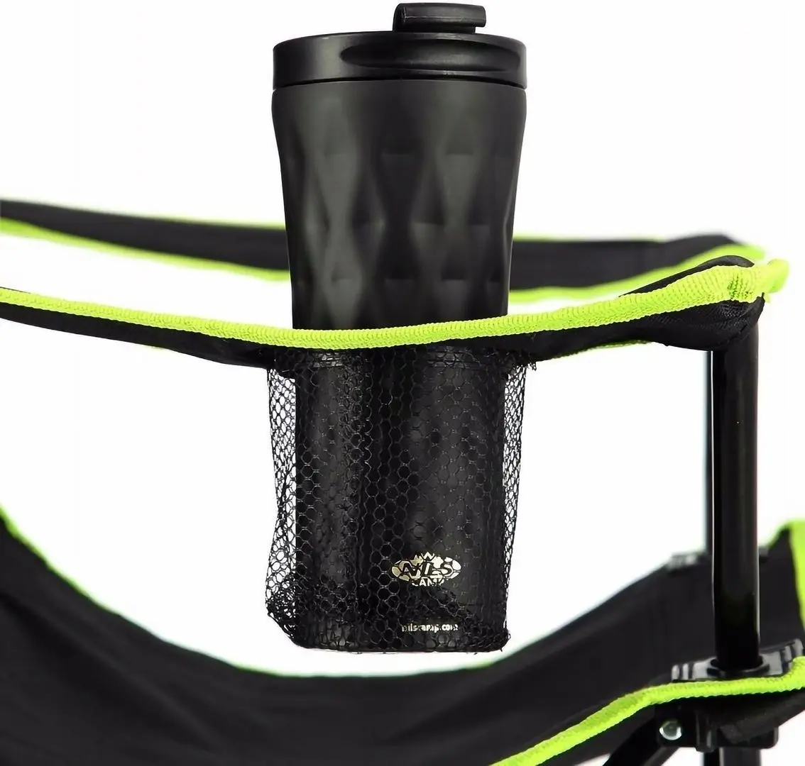 Scaun pliabil Nils Camp NC3044 (Black/Lime)
