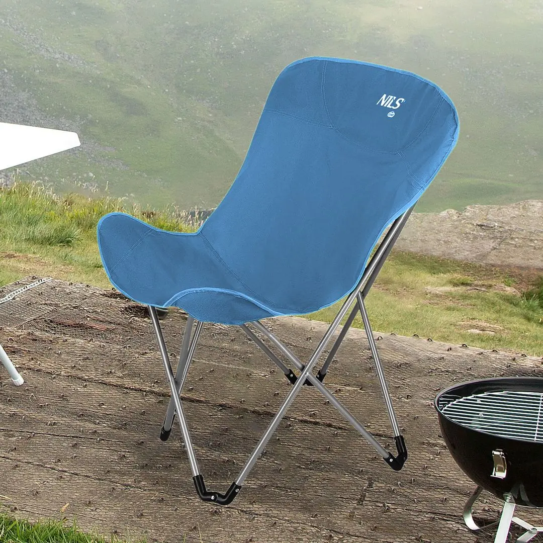 Scaun pliabil Nils Camp NC3051 (Blue)