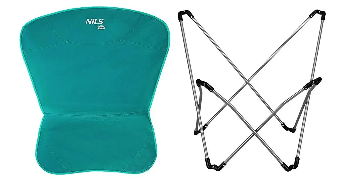 Scaun pliabil Nils Camp NC3051 (Turquoise)