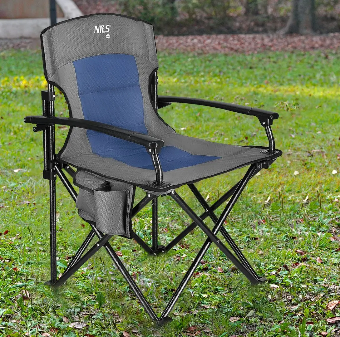 Scaun pliabil Nils Camp NC3075 (Blue/Grey)