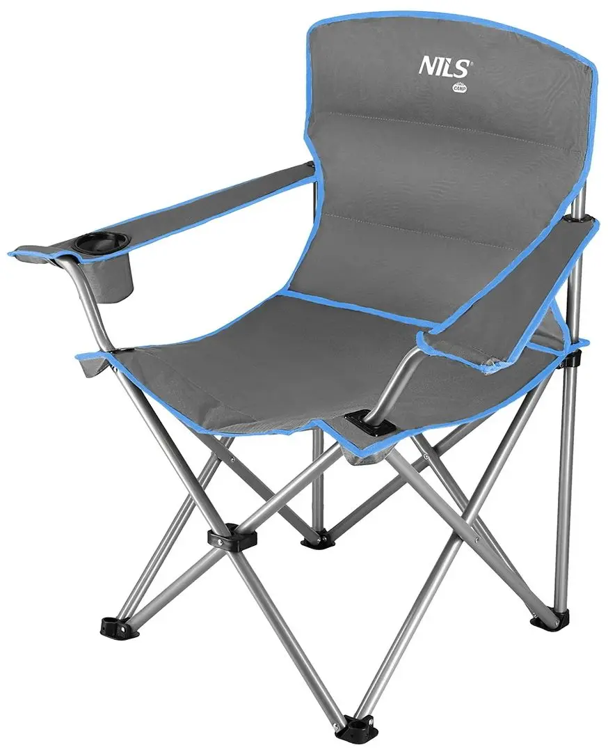 Scaun pliabil Nils Camp NC3079 (Grey/Blue)