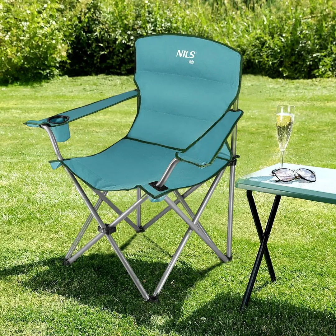 Scaun pliabil Nils Camp NC3079 (Turquoise)