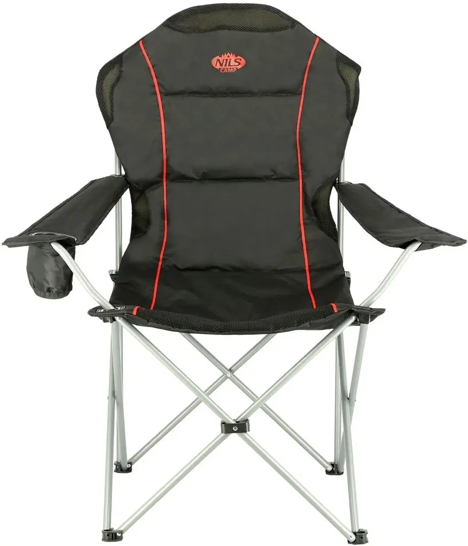 Складной стул Nils Camp NC3080 (Black/Red) - 2