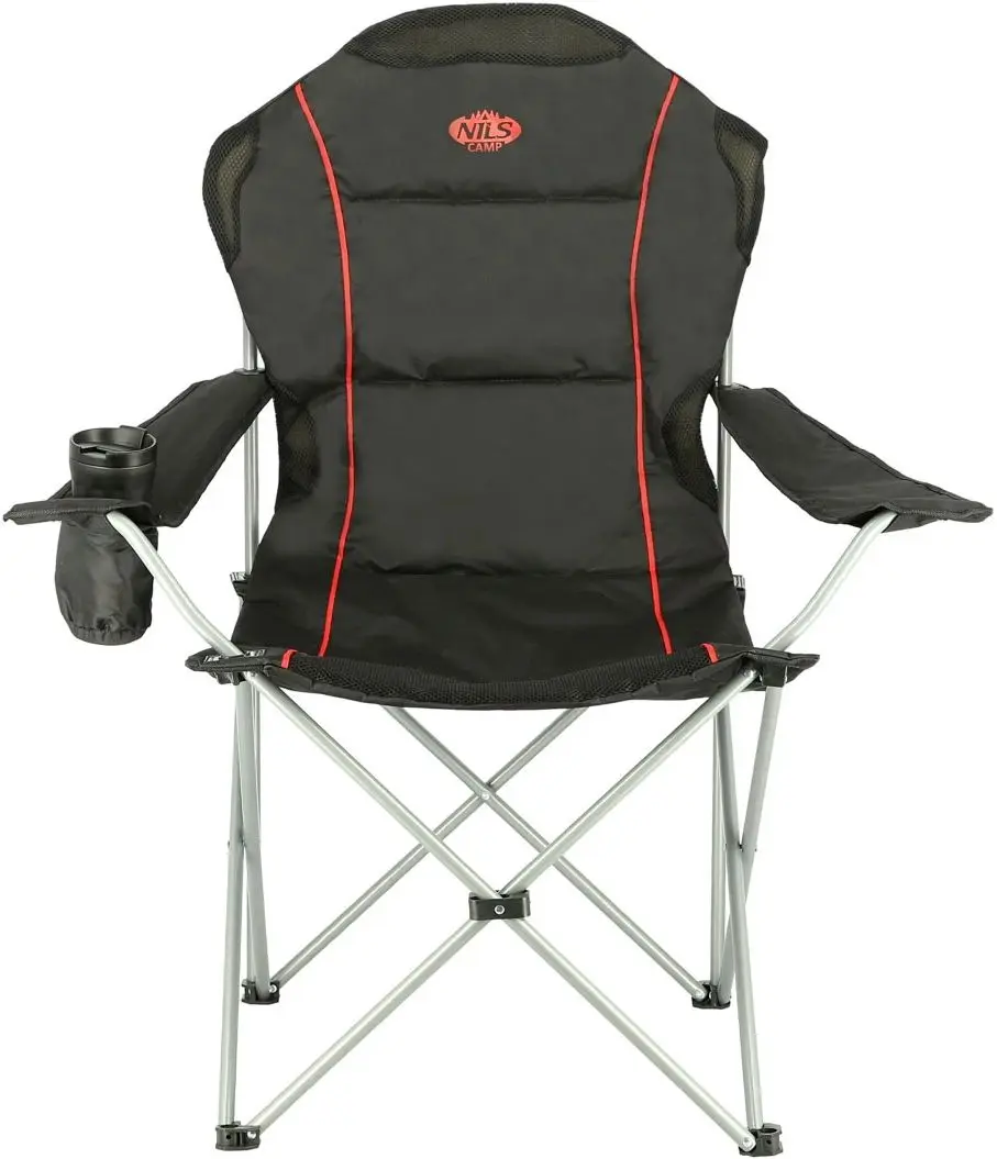 Складной стул Nils Camp NC3080 (Black/Red) - 3