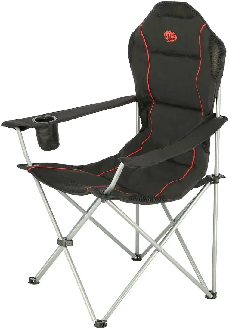 Складной стул Nils Camp NC3080 (Black/Red) - 4