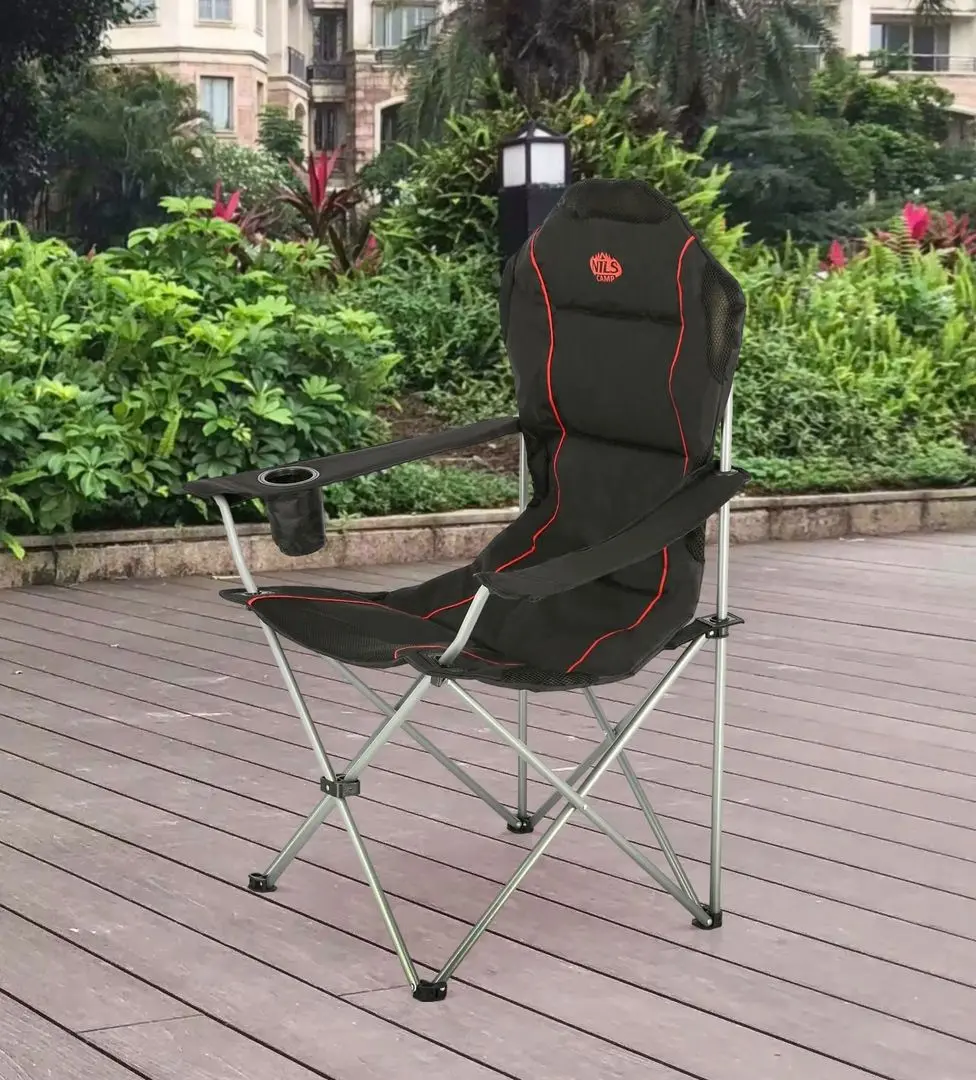 Складной стул Nils Camp NC3080 (Black/Red)