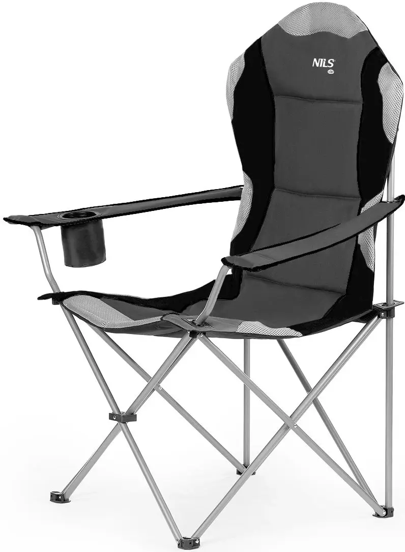 Scaun pliabil Nils Camp NC3080 (Dark Gray)
