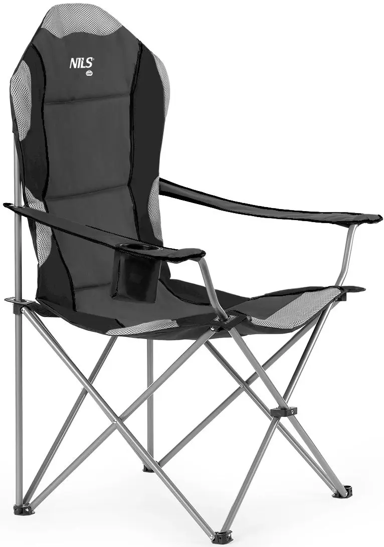 Scaun pliabil Nils Camp NC3080 (Dark Gray)
