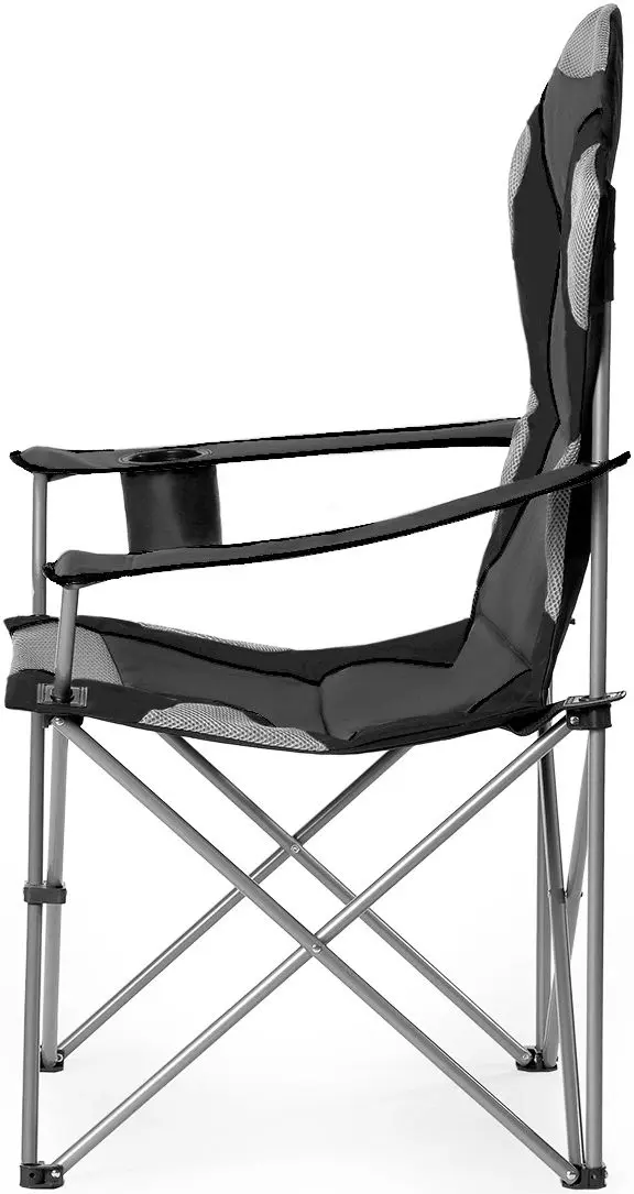 Scaun pliabil Nils Camp NC3080 (Dark Gray)