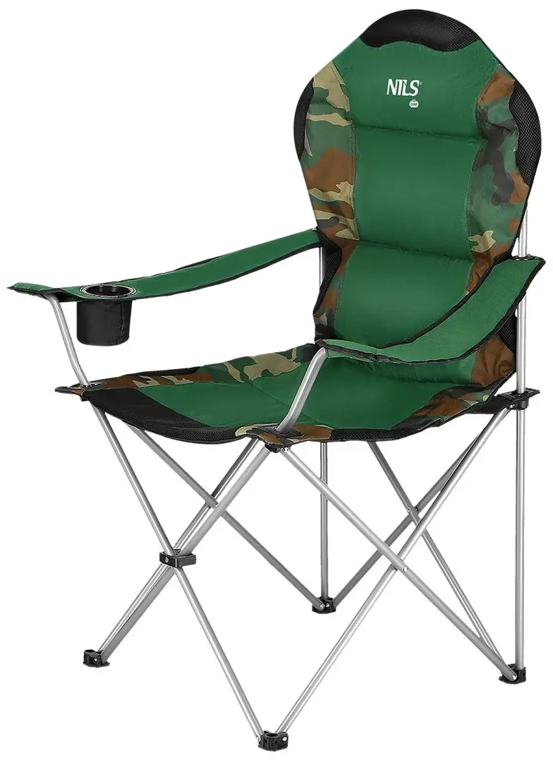 Складной стул Nils Camp NC3080 (Green/Camouflage)