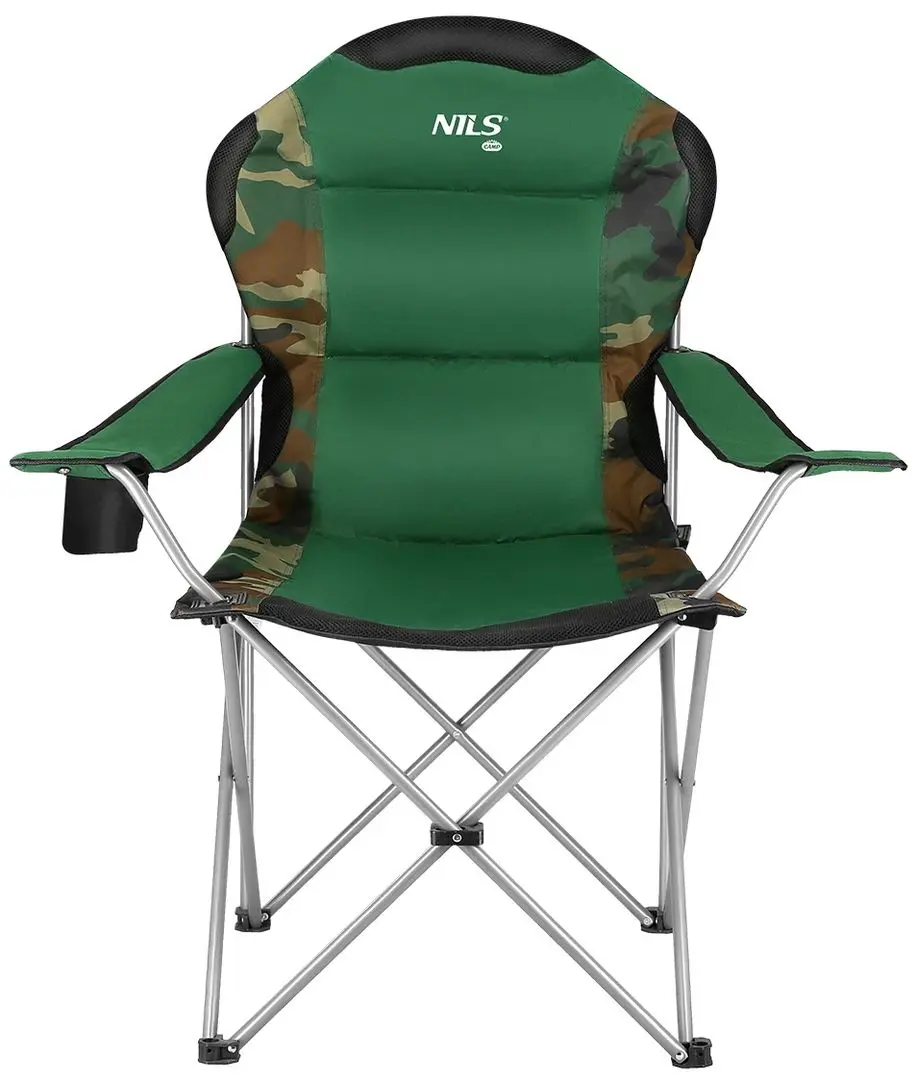 Складной стул Nils Camp NC3080 (Green/Camouflage)