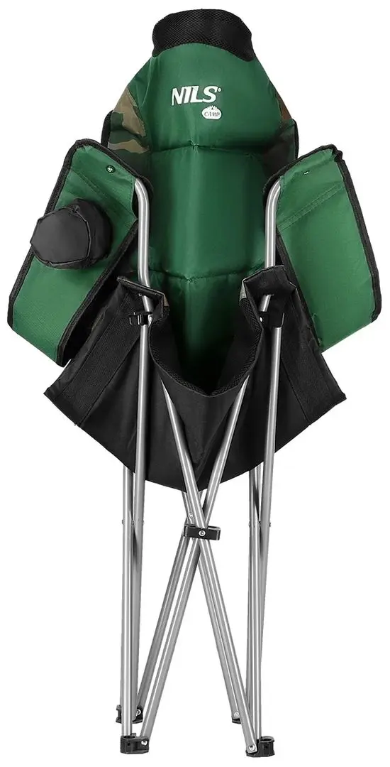 Складной стул Nils Camp NC3080 (Green/Camouflage)