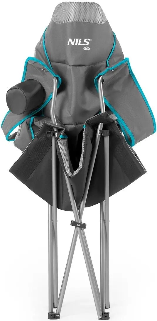 Scaun pliabil Nils Camp NC3080 (Light Gray)