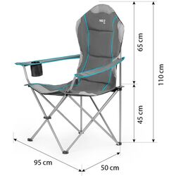 Scaun pliabil Nils Camp NC3080 (Light Gray) Thumb