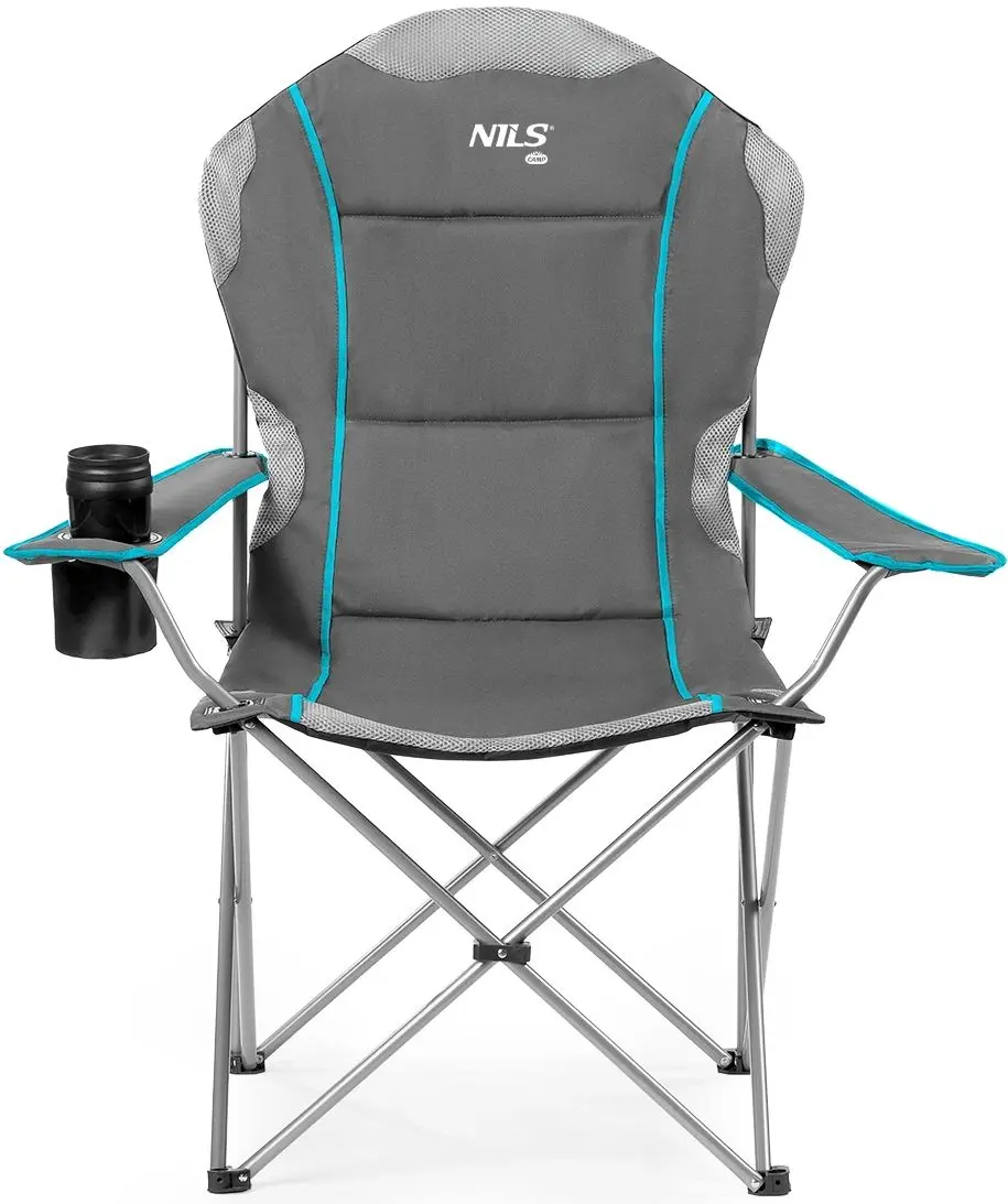 Scaun pliabil Nils Camp NC3080 (Light Gray)