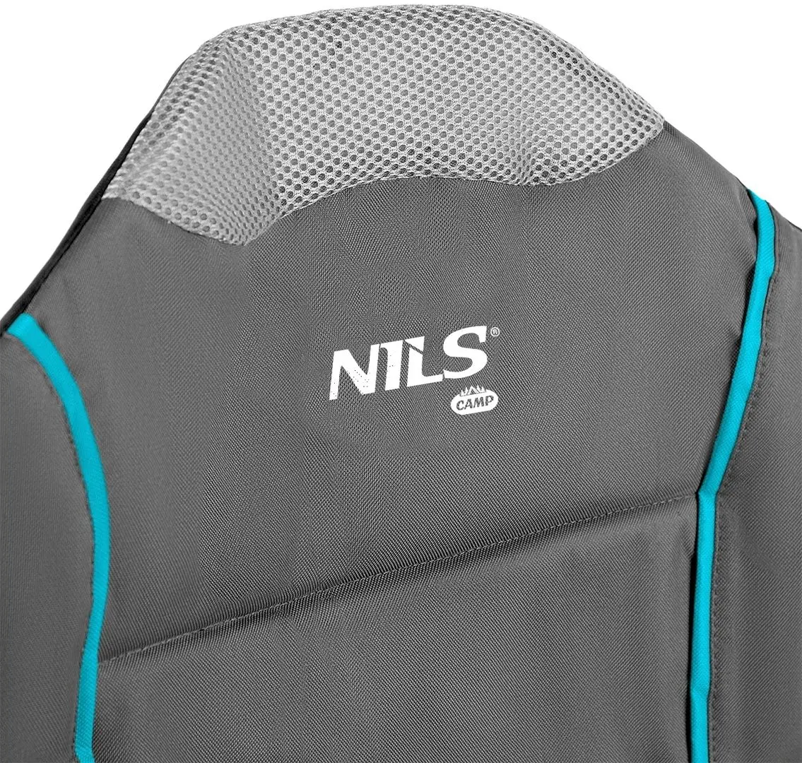 Scaun pliabil Nils Camp NC3080 (Light Gray)