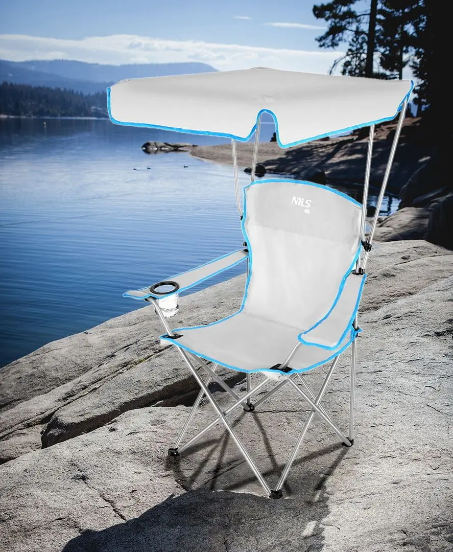 Scaun pliabil Nils Camp NC3087 (Grey)