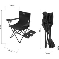 Scaun pliabil Nils Camp NC3301 (Black) Thumb