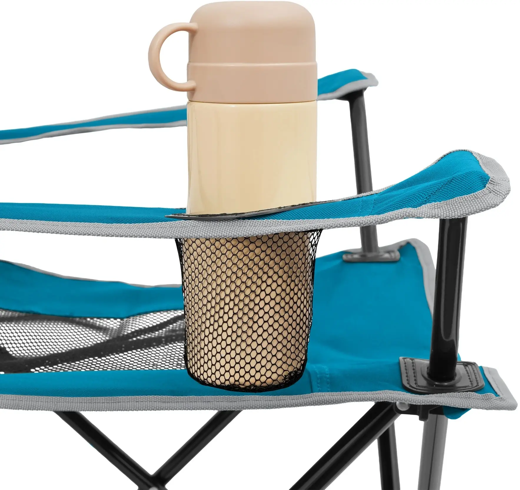 Scaun pliabil Nils Camp NC3302 (Blue/Grey) - 4