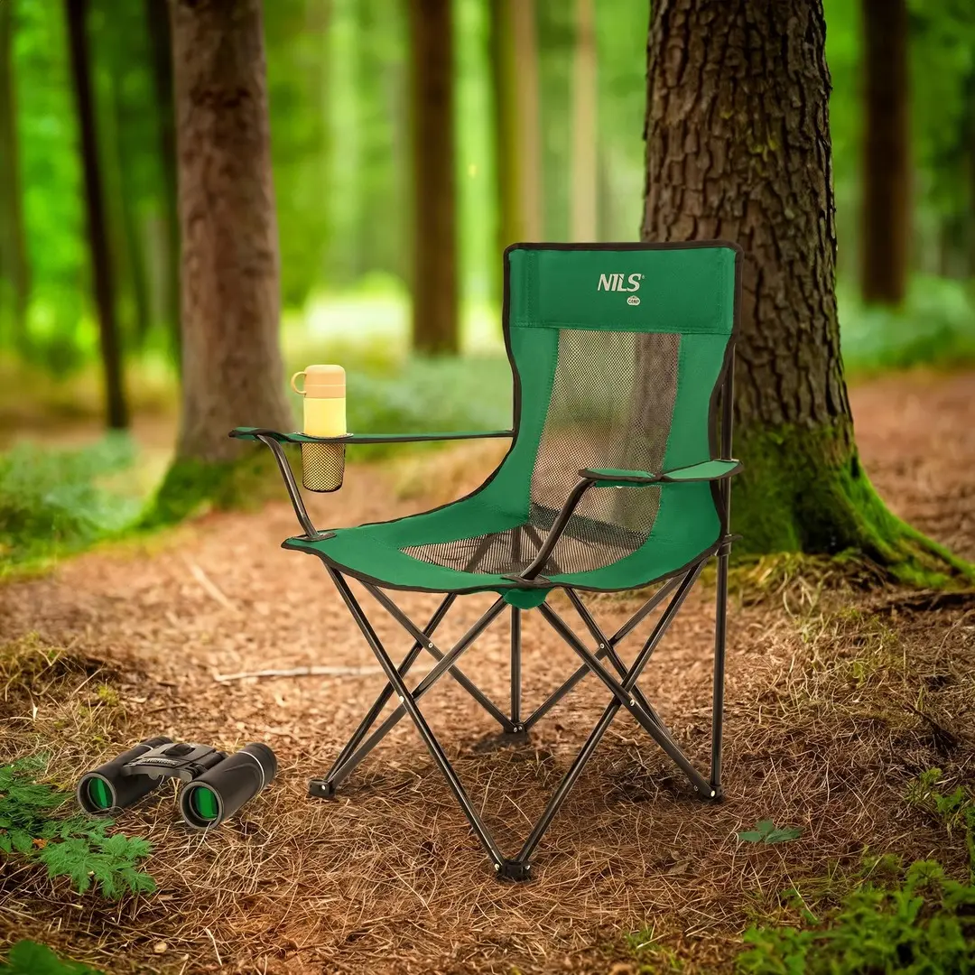 Складной стул Nils Camp NC3302 (Green/Black)