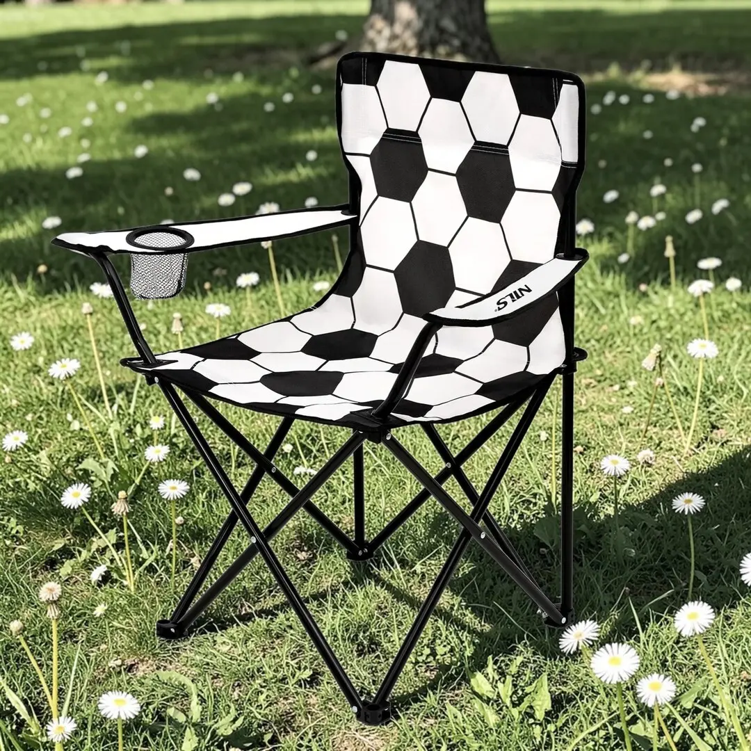 Складной стул Nils Camp NC3303 (Black/White)