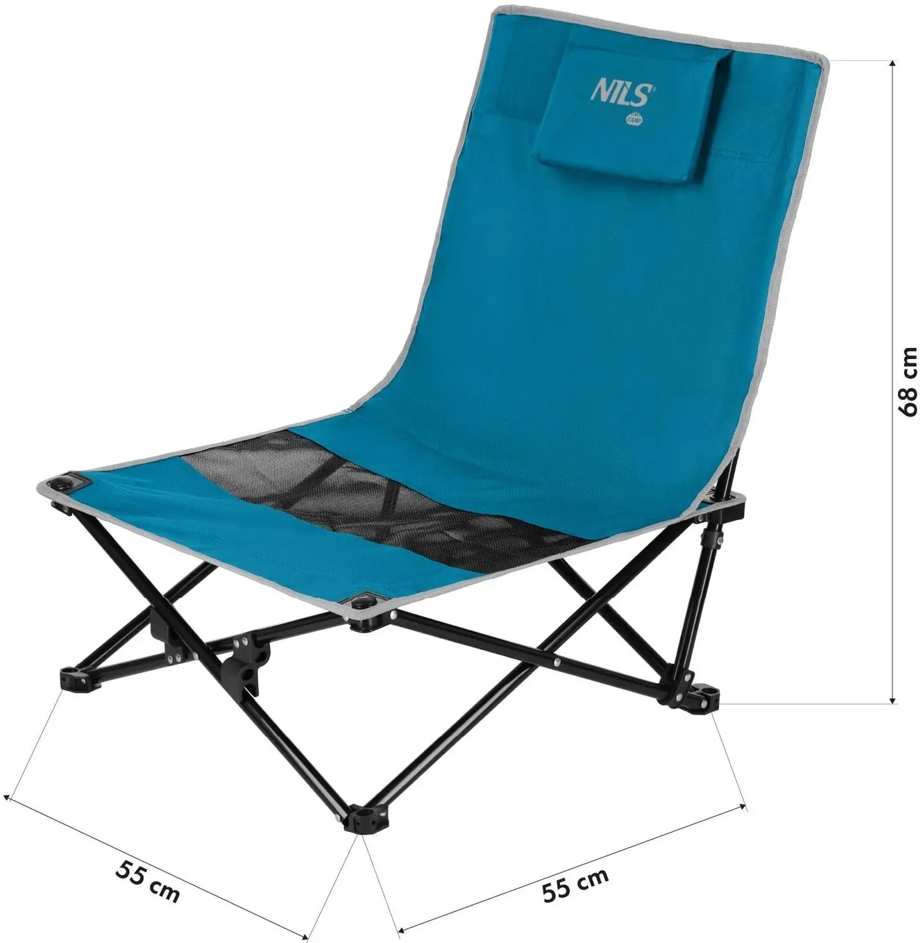 Складной стул Nils Camp NC3306 (Blue/Grey)