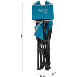 Складной стул Nils Camp NC3306 (Blue/Grey) Thumb