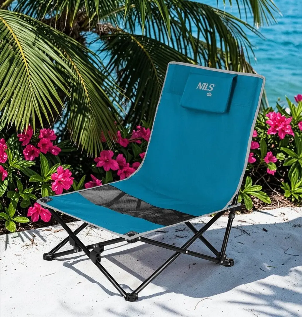 Складной стул Nils Camp NC3306 (Blue/Grey)