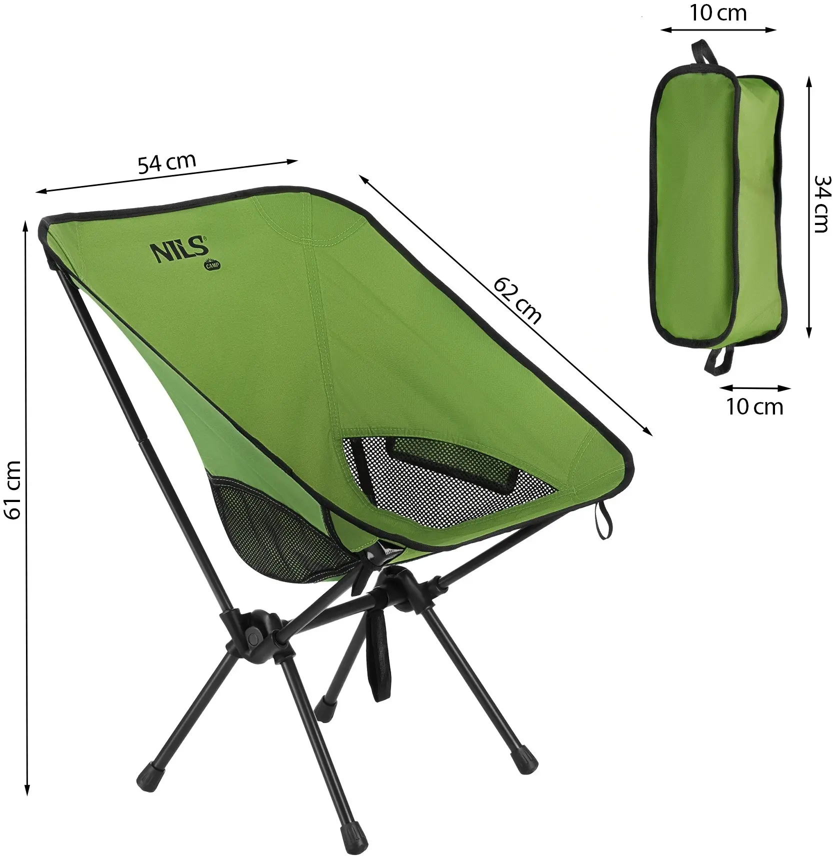 Scaun pliabil Nils Camp NC3320 (Green) - 11