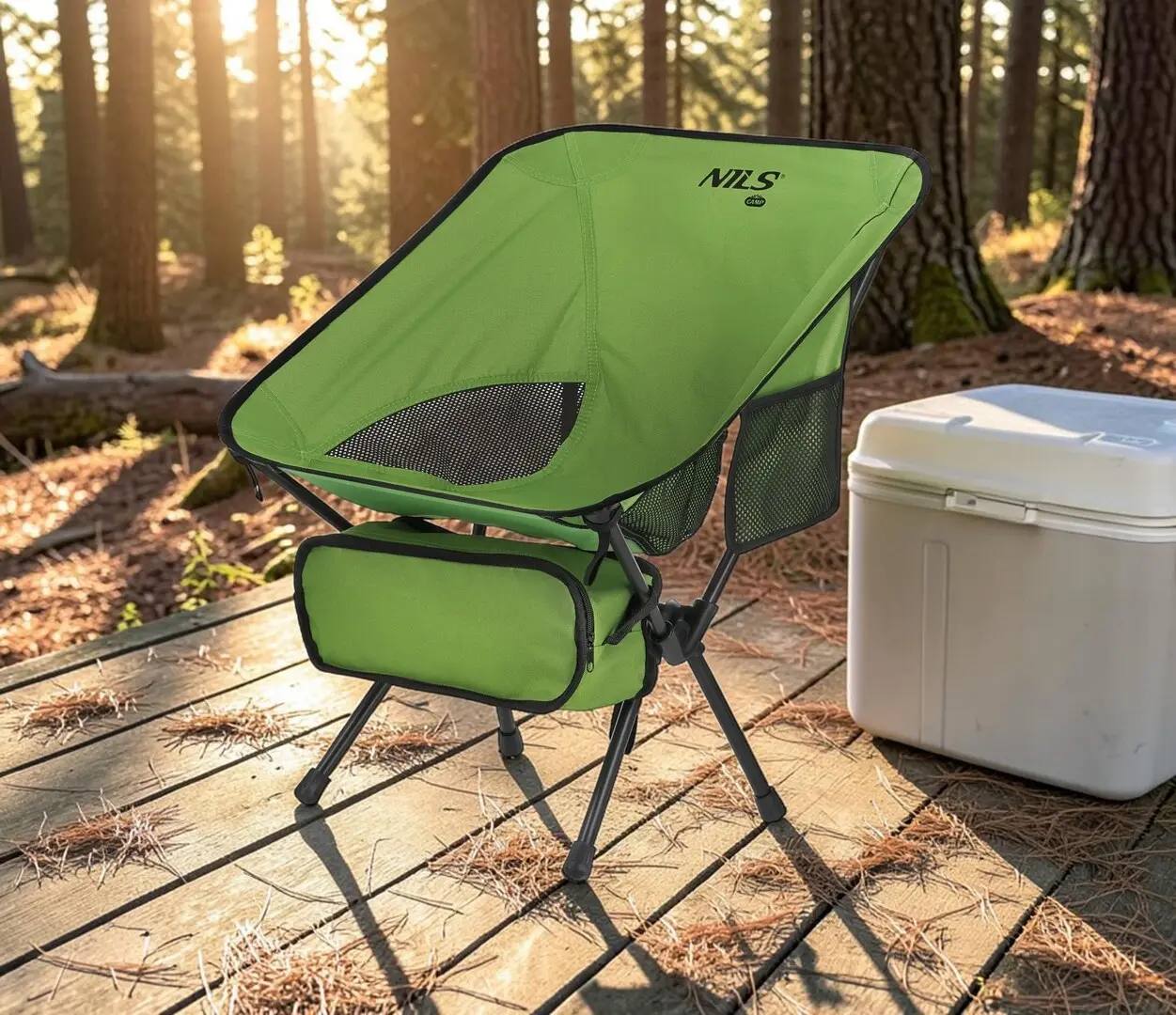 Scaun pliabil Nils Camp NC3320 (Green)