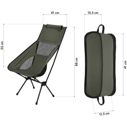 Scaun pliabil Nils Camp C3321 (Khaki) Thumb