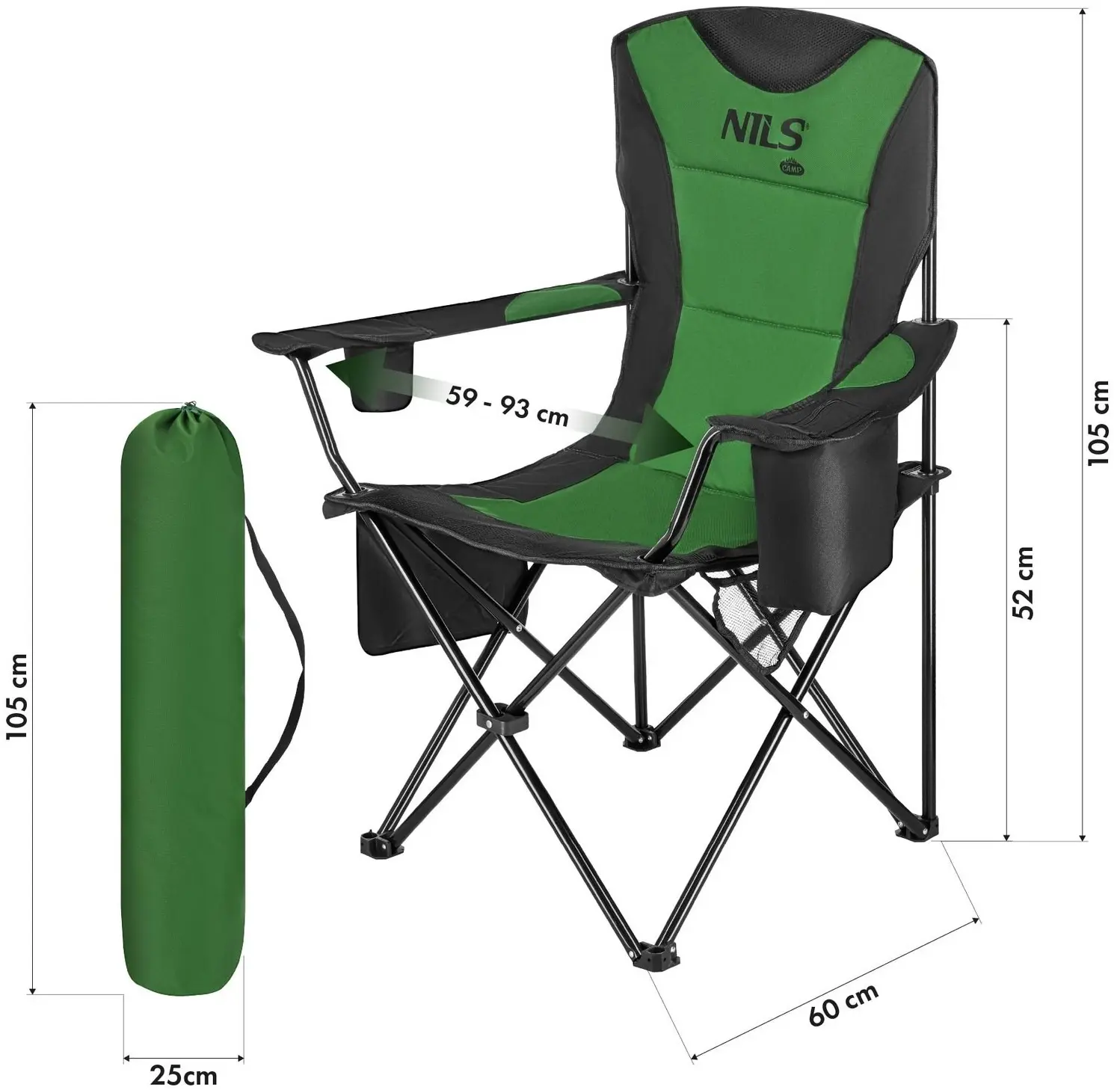 Складной стул Nils Camp NC3501 (Khaki)