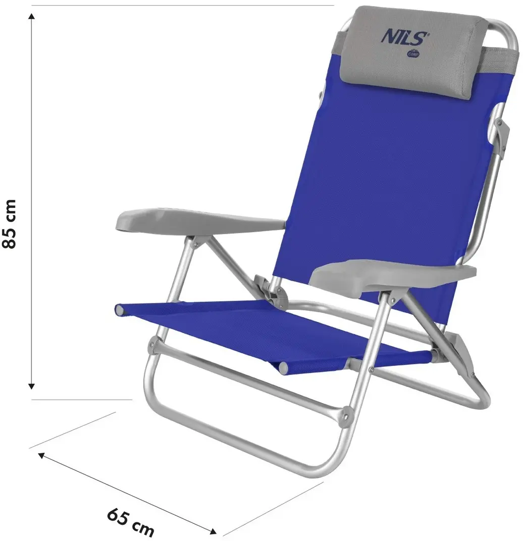Складной стул Nils Camp NC3502 (Blue/Grey) - 11