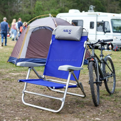 Scaun pliabil Nils Camp NC3502 (Blue/Grey)