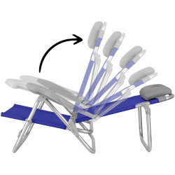 Складной стул Nils Camp NC3502 (Blue/Grey) Thumb