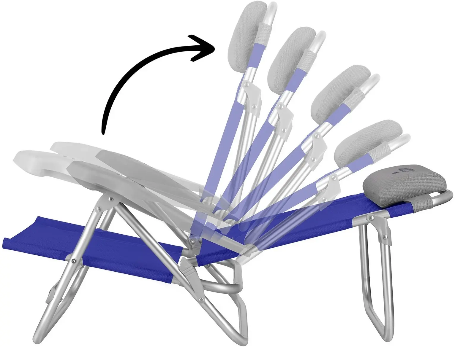 Складной стул Nils Camp NC3502 (Blue/Grey) - 7