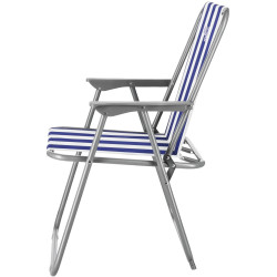 Scaun pliabil Nils Camp NC3503 (Blue/White) Thumb