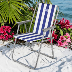 Scaun pliabil Nils Camp NC3503 (Blue/White)