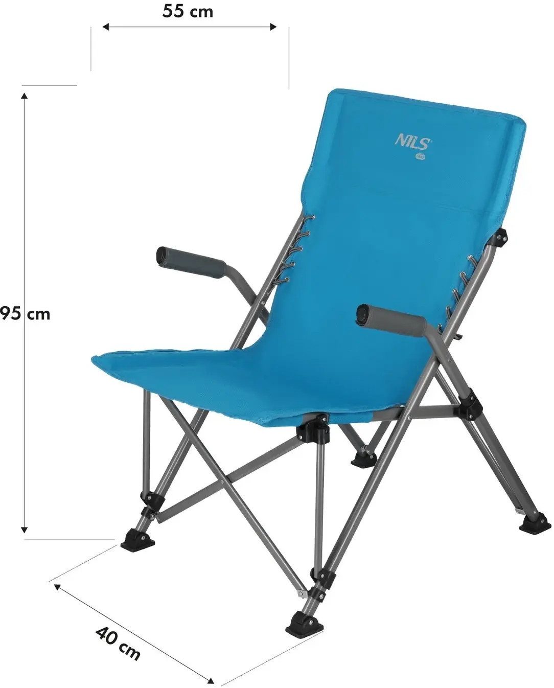Scaun pliabil Nils Camp NC3704 (Blue) - 12