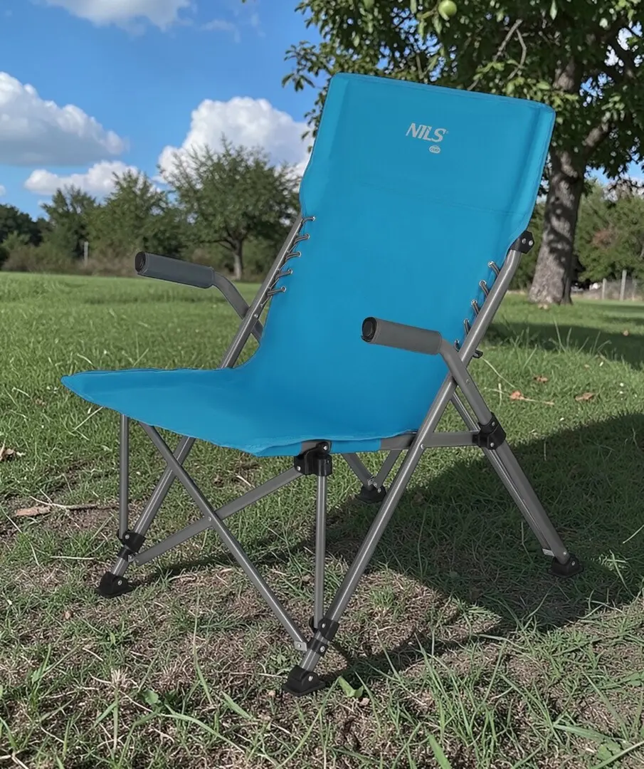 Scaun pliabil Nils Camp NC3704 (Blue)