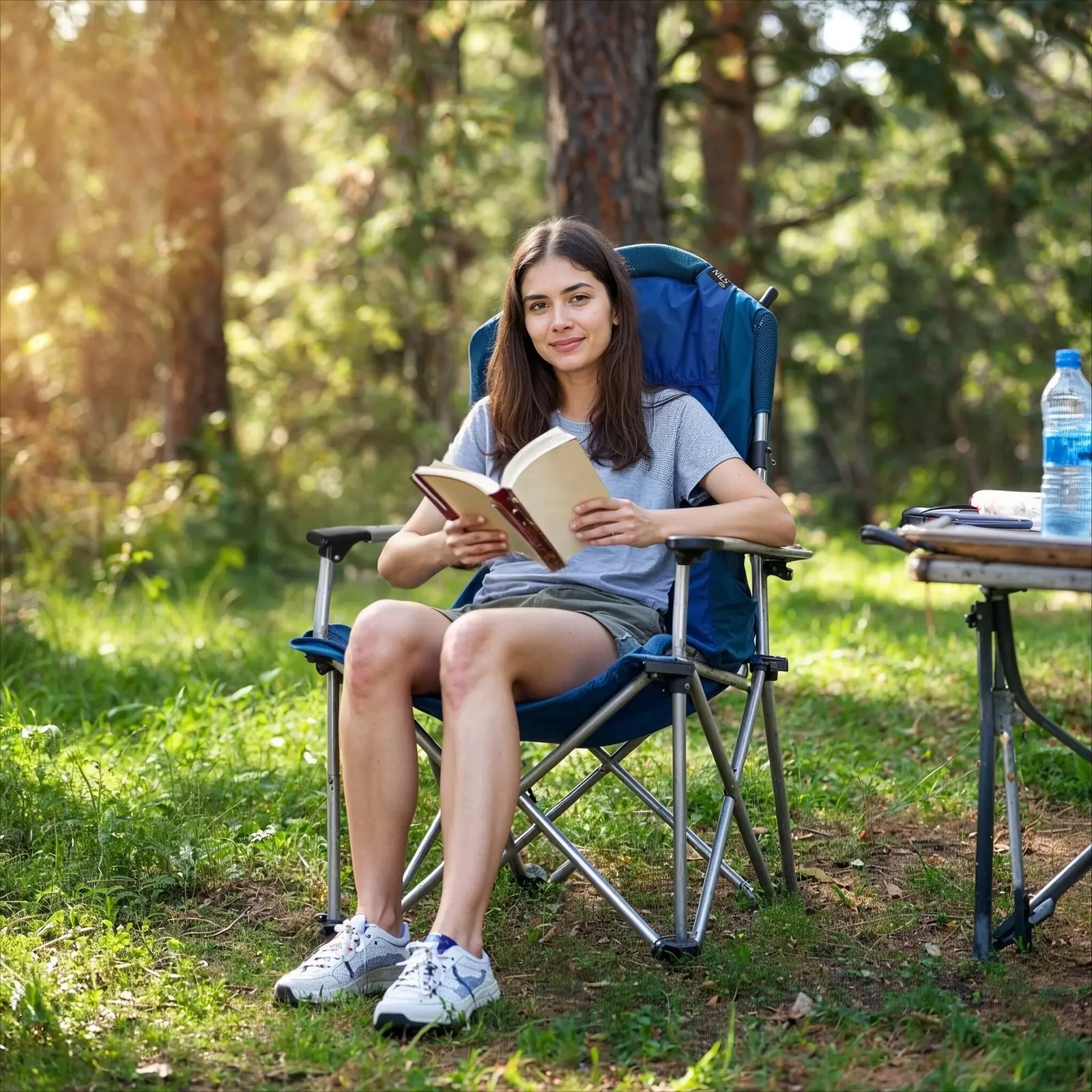 Складной стул Nils Camp NC3705 (Blue) - 13