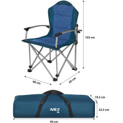 Складной стул Nils Camp NC3705 (Blue) Thumb
