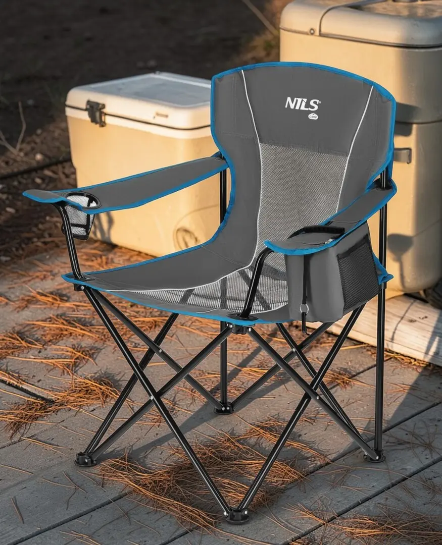 Складной стул Nils Camp NC3706 (Grey)