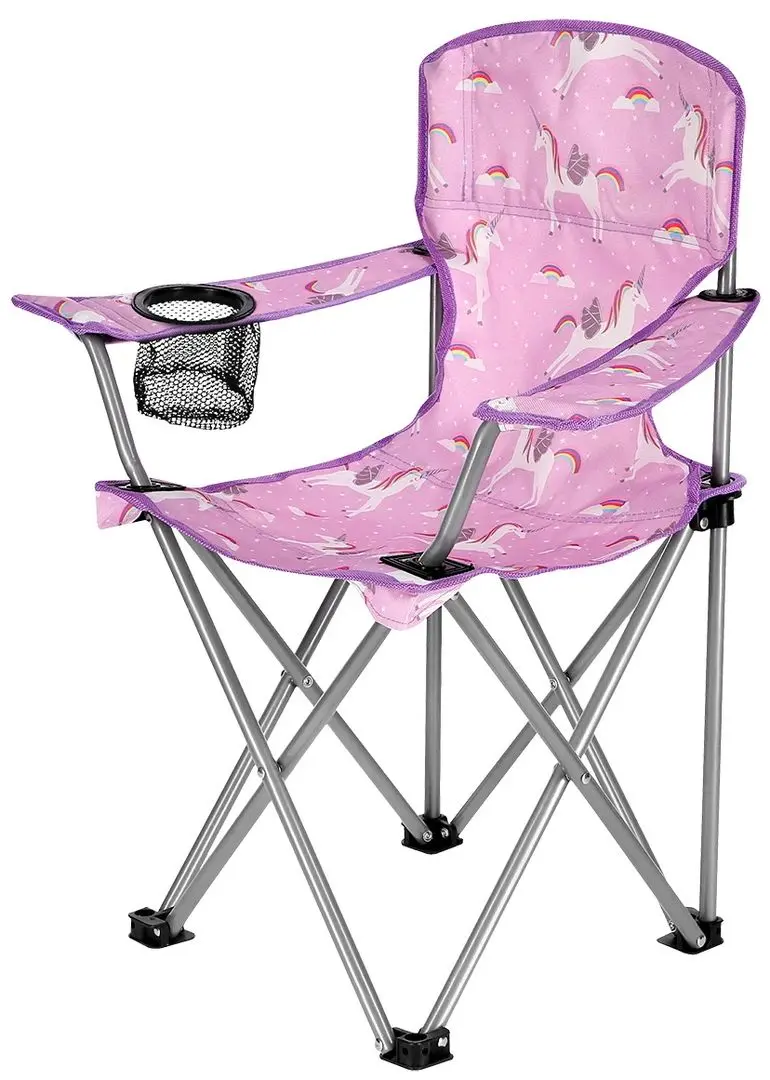 Scaun pliabil Nils Camp Unicorn NC3001 (Pink)