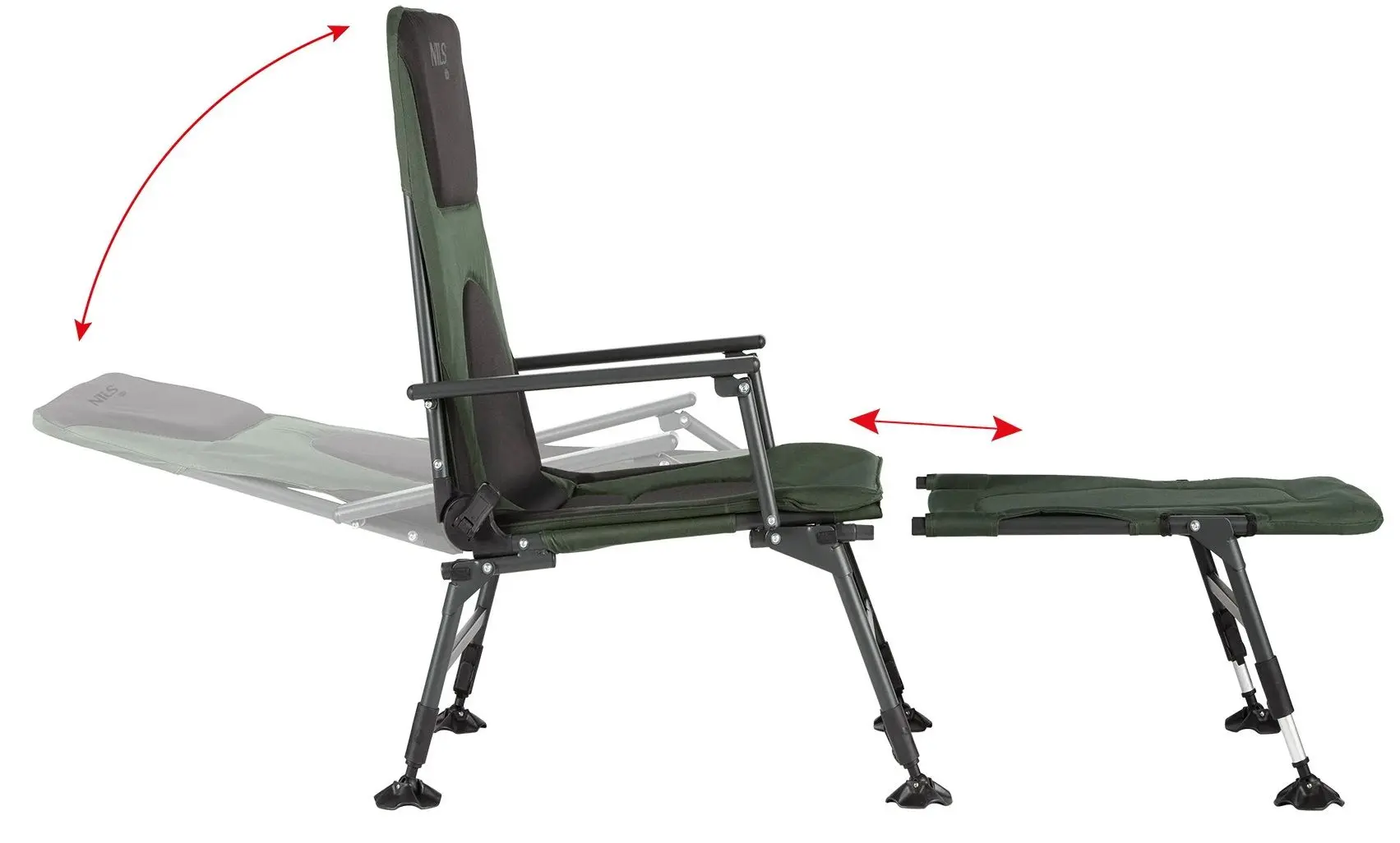 Scaun pliabil Nils Camp NC1802 (Dark Green)