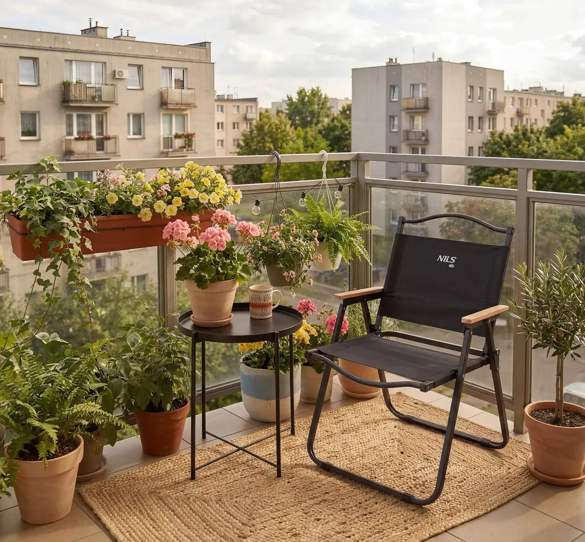 Scaun pliabil Nils Camp NC4307 (Black) - 8