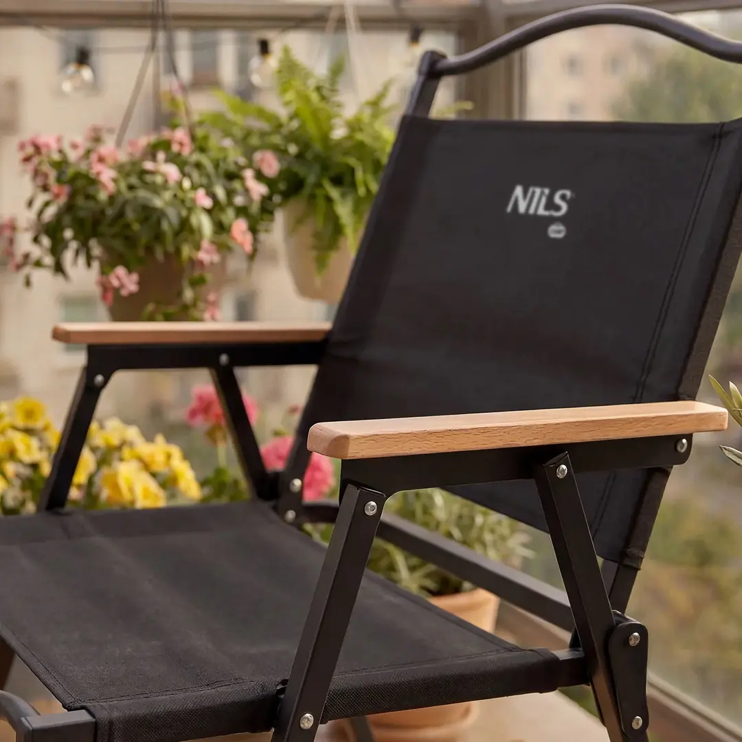 Scaun pliabil Nils Camp NC4307 (Black) - 10